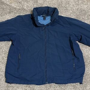 Lands' End Men's Deep Blue Windbreaker
